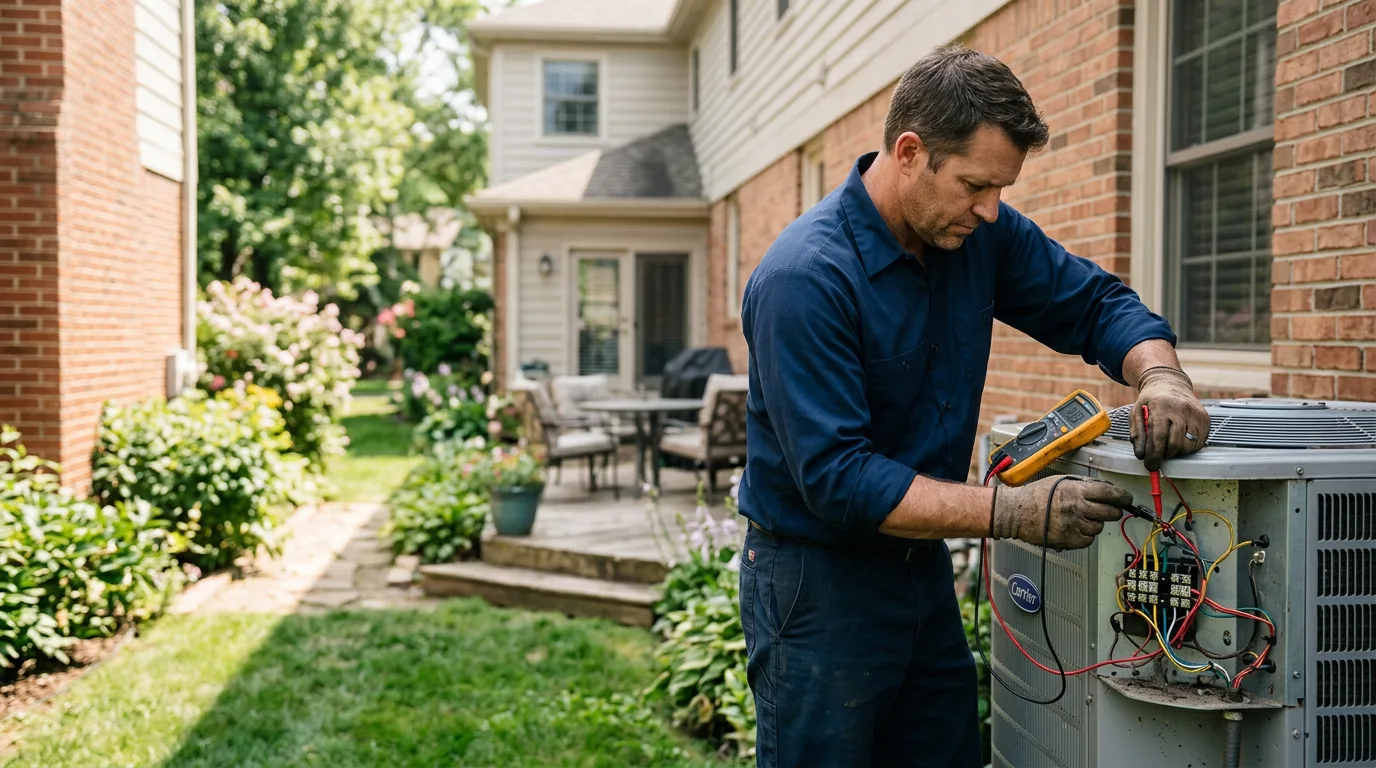 HVAC technician working near Chautauqua, NY